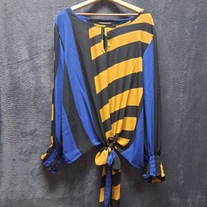 Ashley Stewart Striped Blouse Sz 22/24